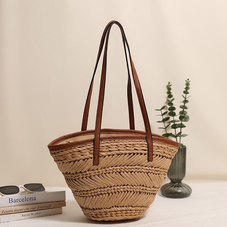 Tas Jerami Musim Panas untuk W - Women'S Raffia Bags ulasan dan harga