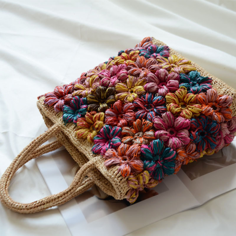 Tas Tote Rafia Buatan Tangan u - Women'S Raffia Bags ulasan dan harga