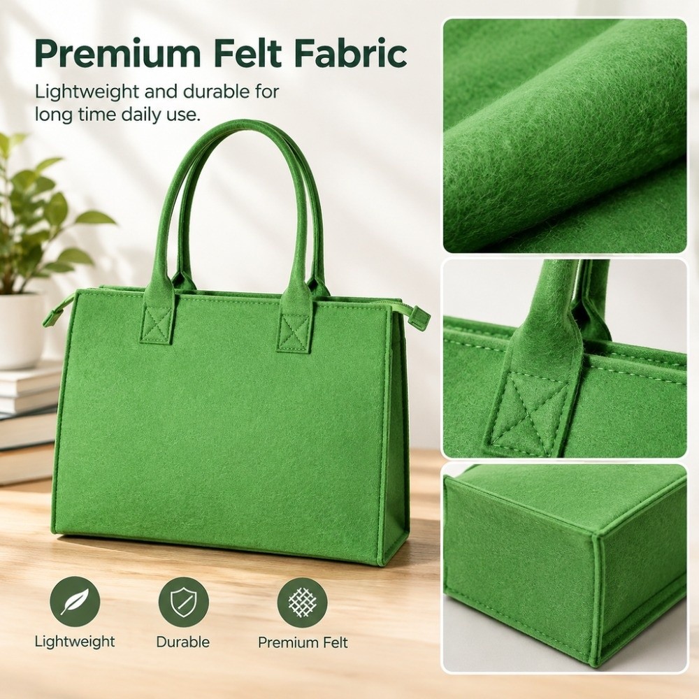 Tas Tote Felt Kapasitas Besar  - Women Hand Bags For Office ulasan dan harga