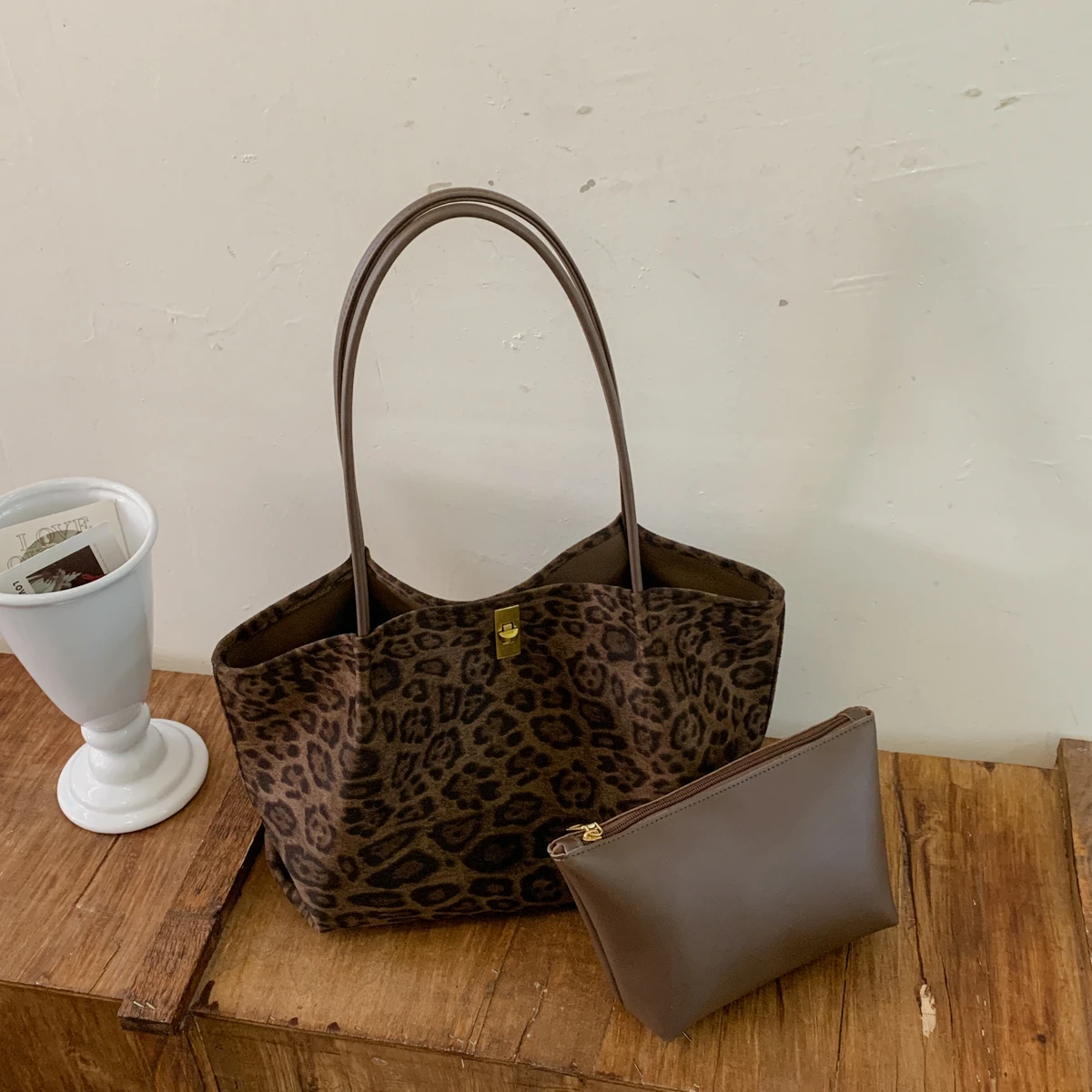 Tas Tote Berbahan Suede dengan - Women'S Bags Handbags ulasan dan harga
