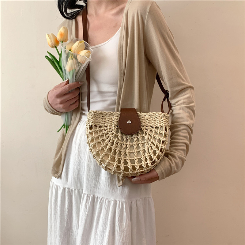 Tas Selempang Anyaman Tangan d - Women'S Raffia Bags ulasan dan harga